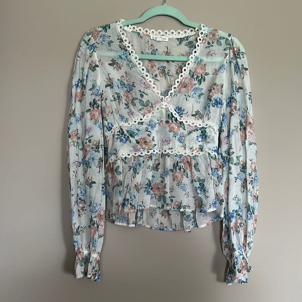 Dainty peplum top